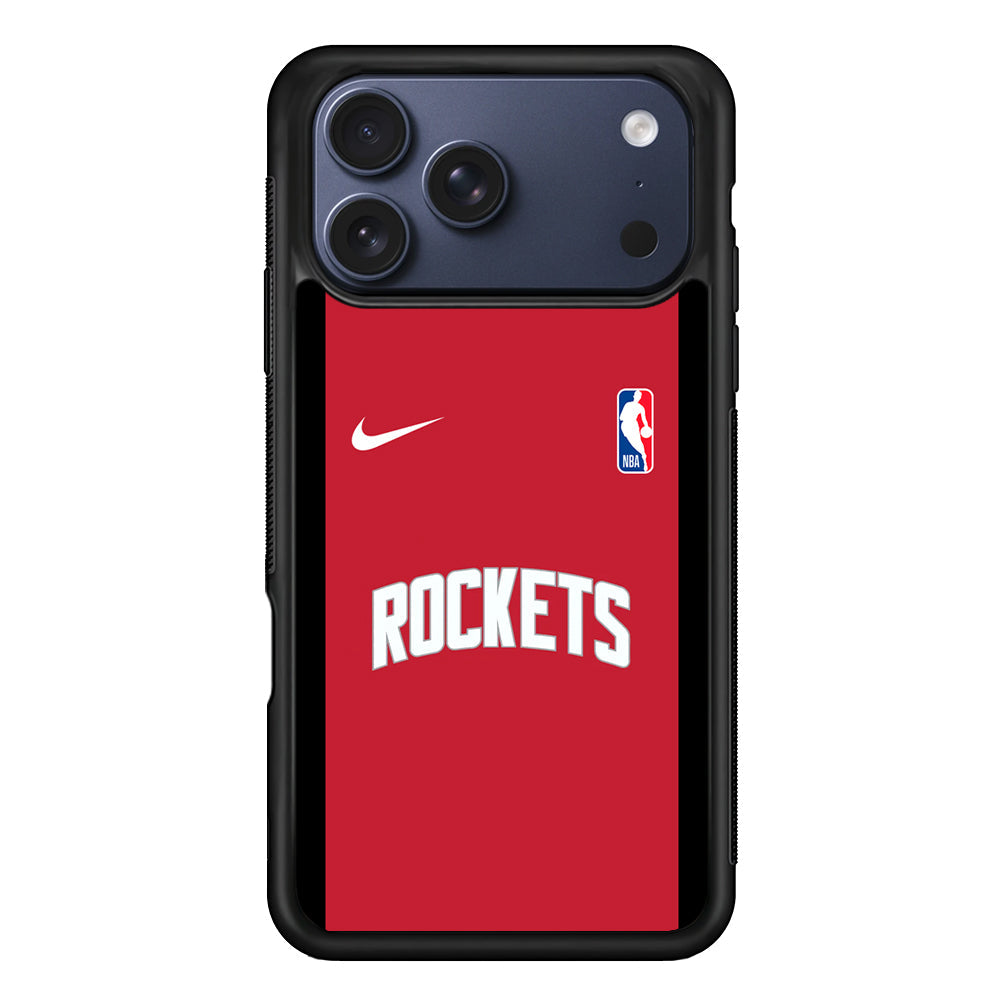 NBA Houston Rockets Red Nike iPhone 17 Pro Max Case - Altracase