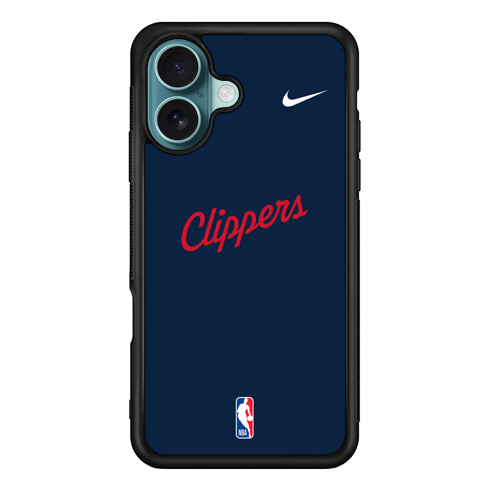 NBA LA Clippers Navy Nike iPhone 16 Case - Altracase
