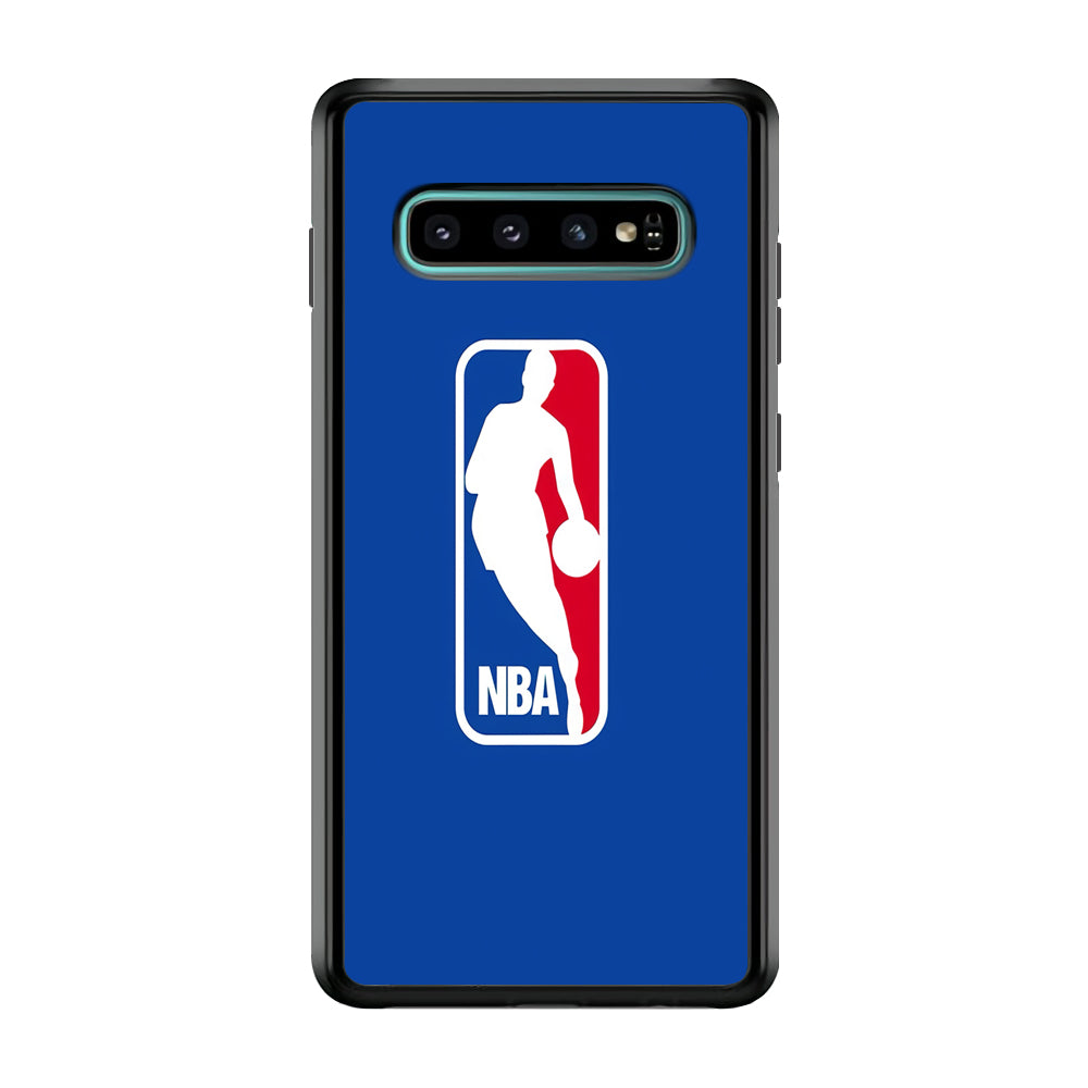 NBA Logo Samsung Galaxy S10 Case-Phone Case-Rubber Black (2D Case)-Altracase