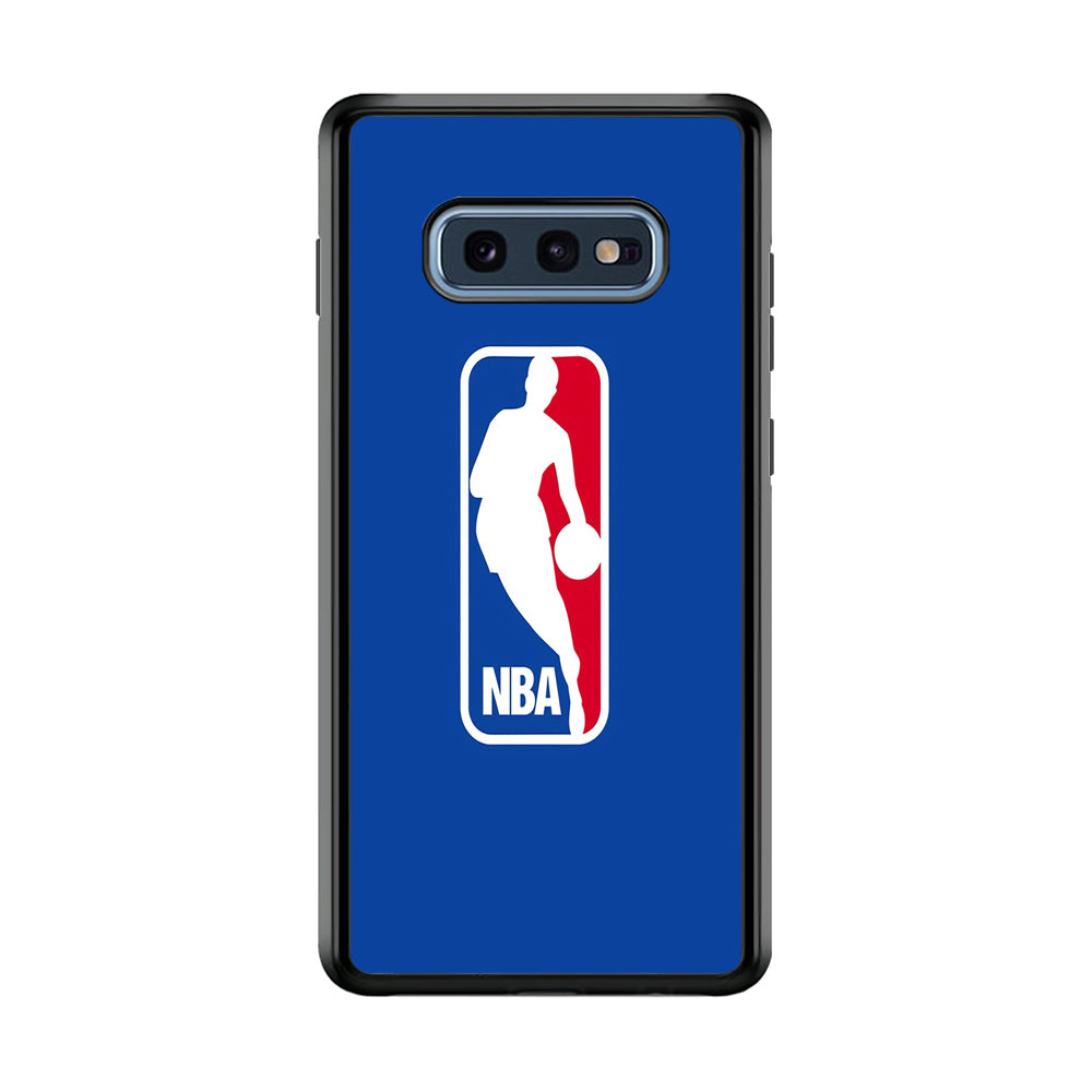 NBA Logo Samsung Galaxy S10E Case-Phone Case-Rubber Black (2D Case)-Altracase