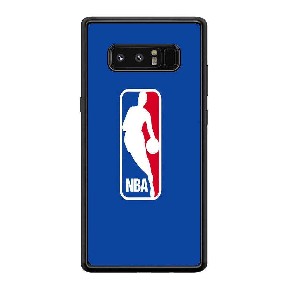 NBA Logo Samsung Galaxy Note 8 Case-Phone Case-Rubber Black (2D Case)-Altracase
