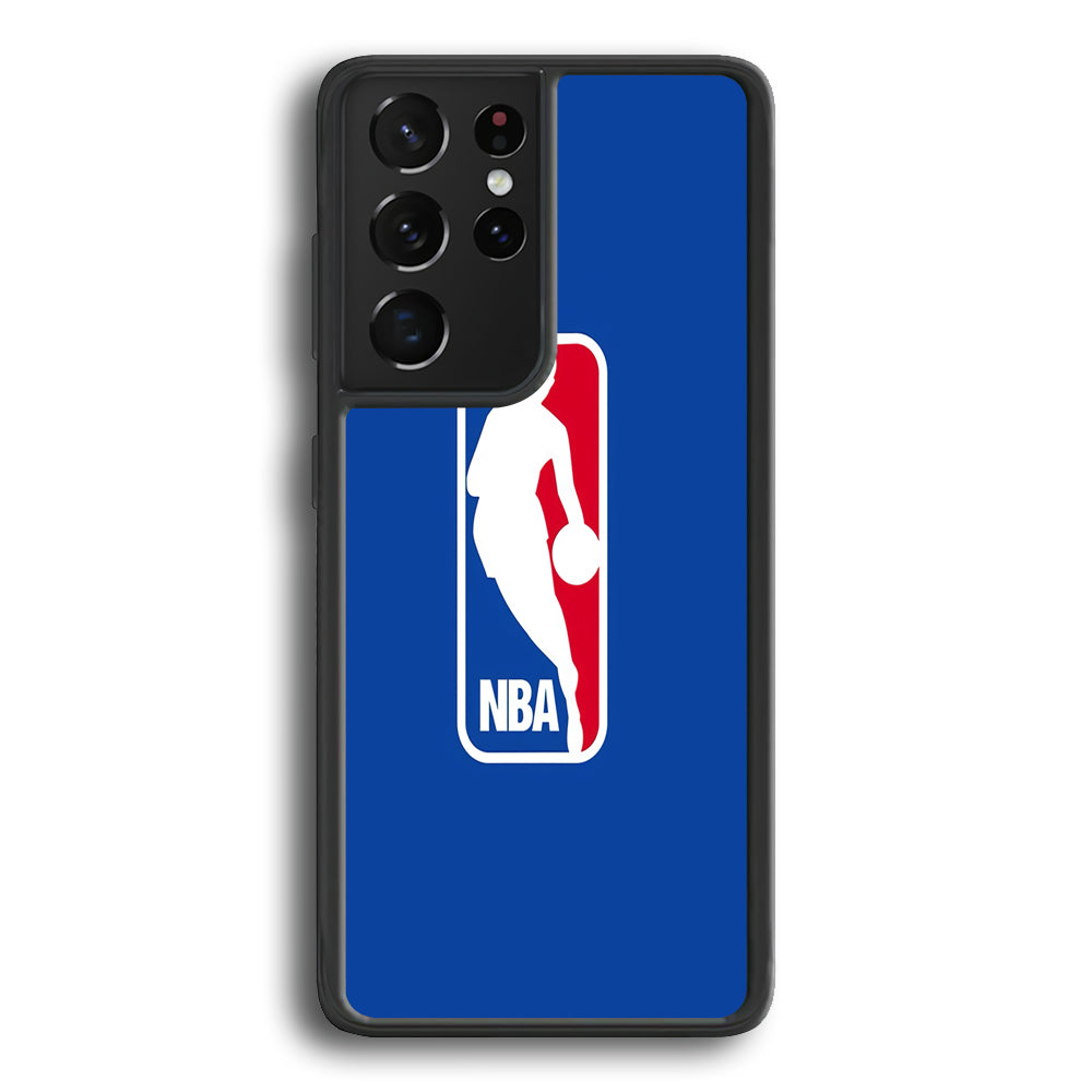 NBA Logo Samsung Galaxy S21 Ultra Case-Phone Case-Rubber Black (2D Case)-Altracase