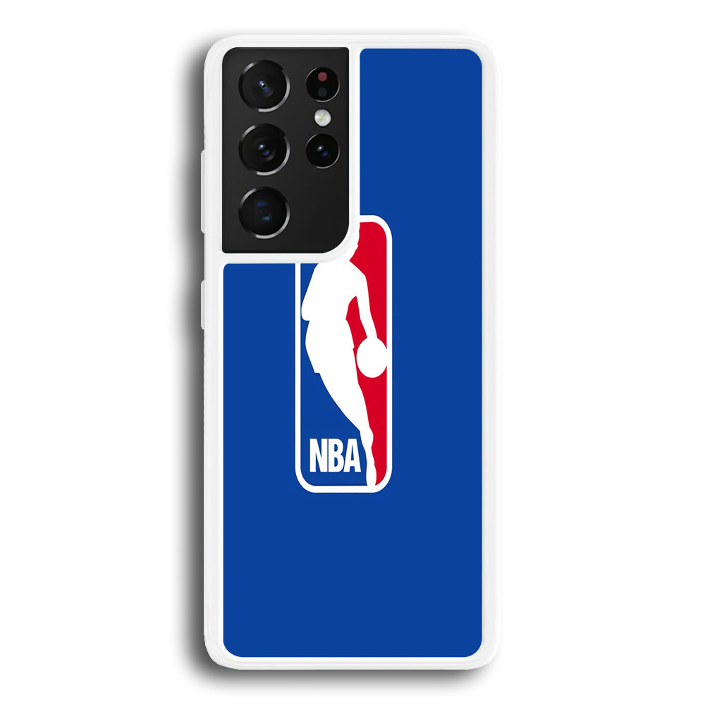 NBA Logo Samsung Galaxy S21 Ultra Case-Phone Case-Rubber White (2D Case)-Altracase