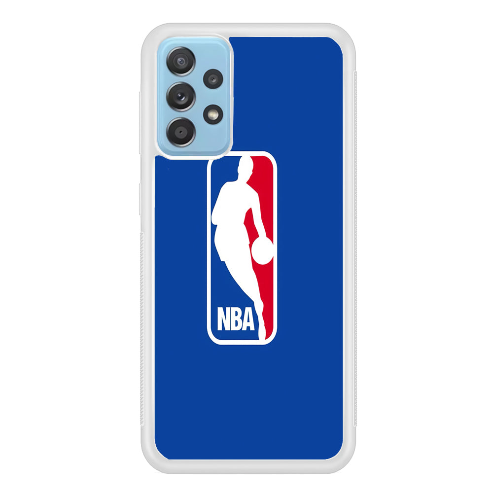 NBA Logo Samsung Galaxy A72 Case-Phone Case-Rubber White (2D Case)-Altracase