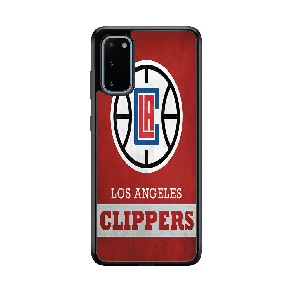 NBA Los Angeles Clippers Basketball 001 Samsung Galaxy S20 Case-Phone Case-Rubber Black (2D Case)-Altracase