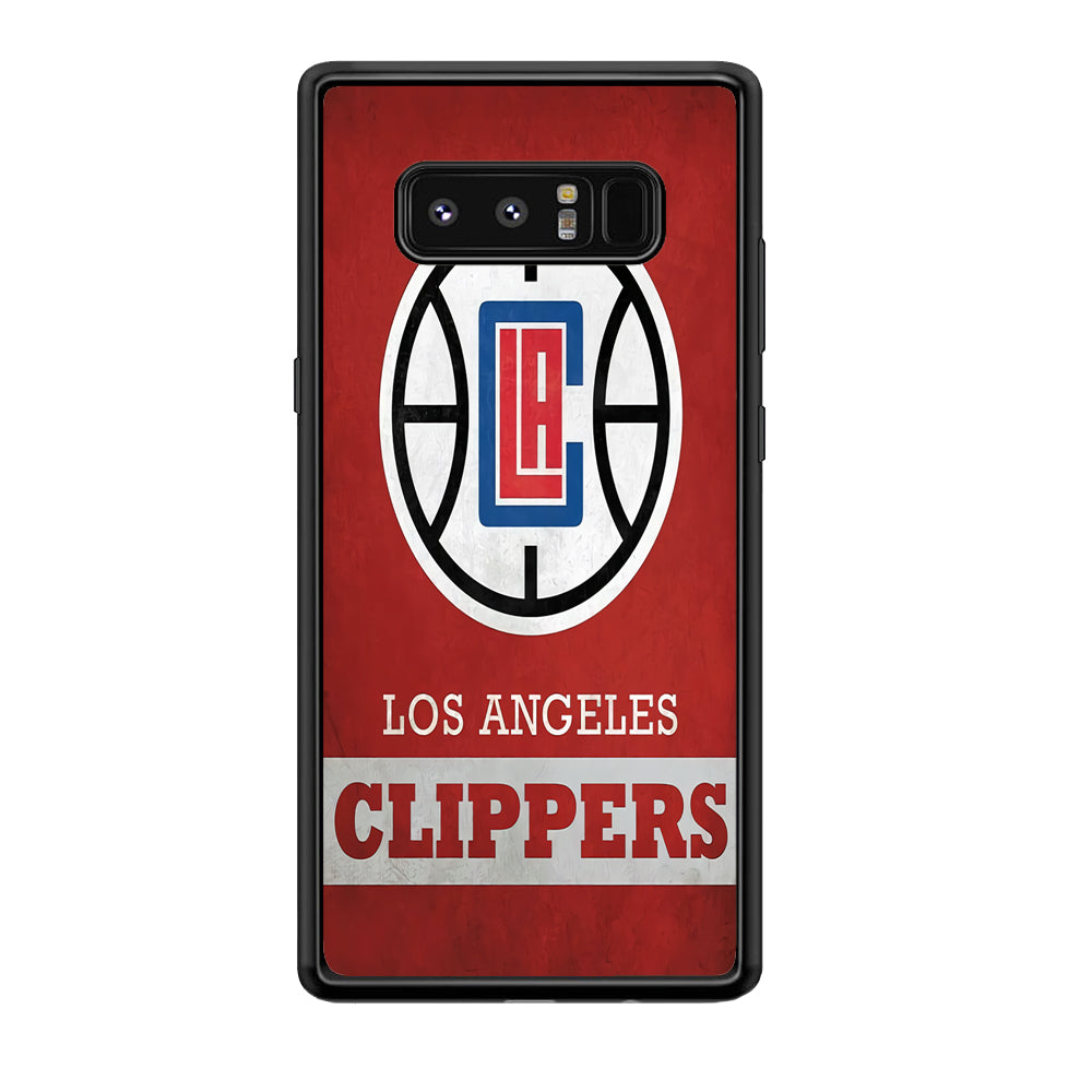 NBA Los Angeles Clippers Basketball 001 Samsung Galaxy Note 8 Case-Phone Case-Rubber Black (2D Case)-Altracase