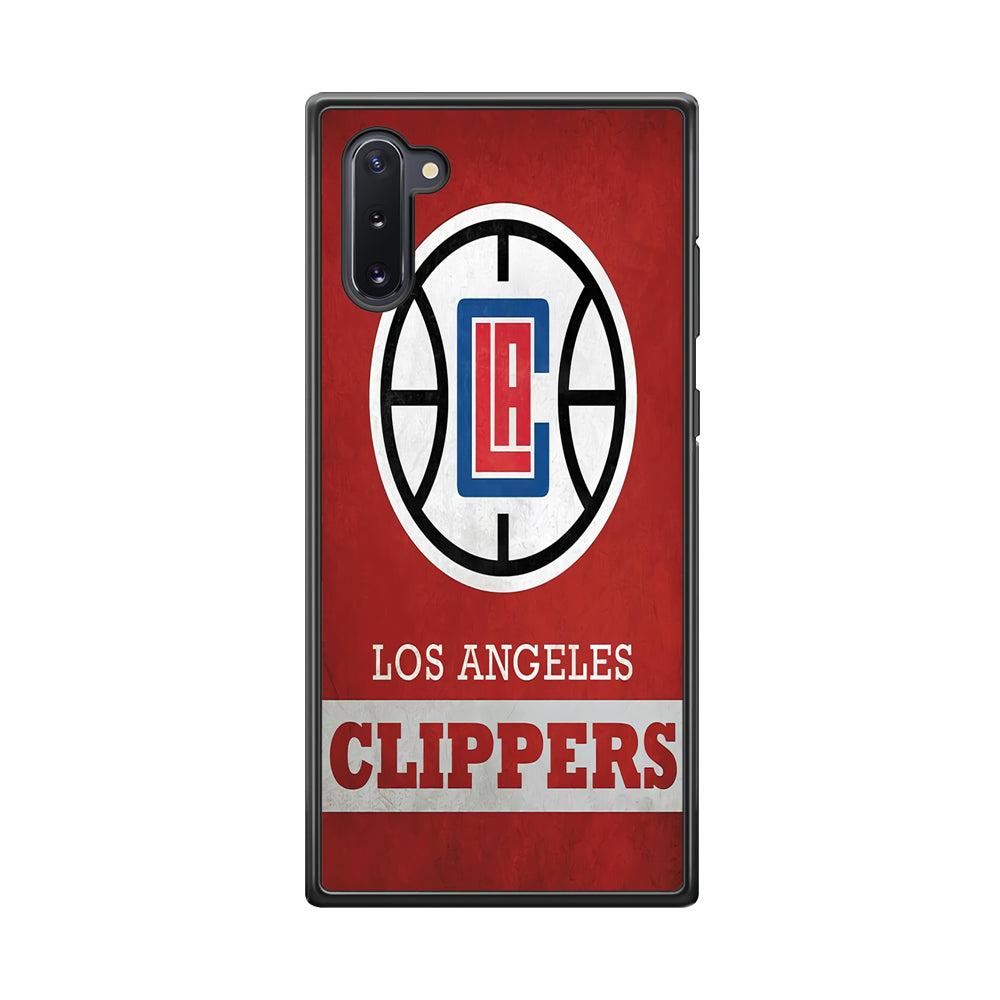 NBA Los Angeles Clippers Basketball 001 Samsung Galaxy Note 10 Case-Phone Case-Rubber Black (2D Case)-Altracase