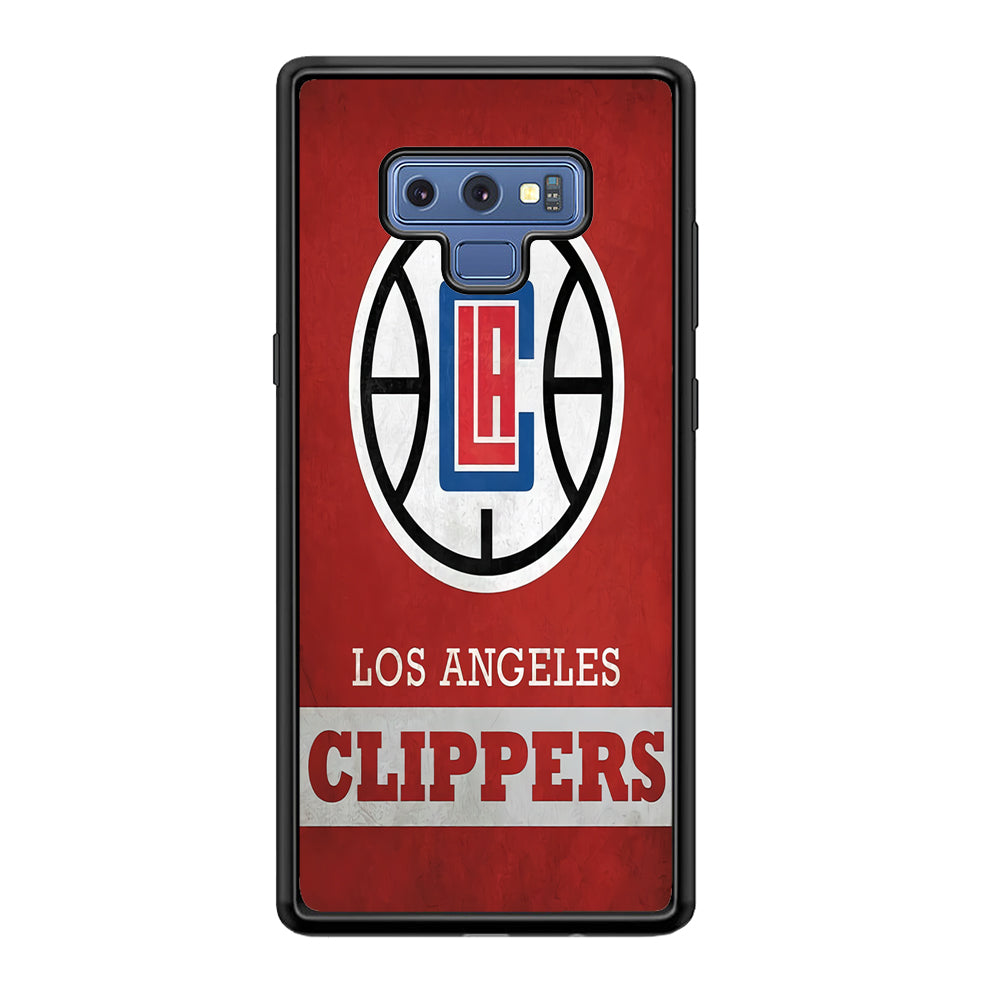 NBA Los Angeles Clippers Basketball 001 Samsung Galaxy Note 9 Case-Phone Case-Rubber Black (2D Case)-Altracase