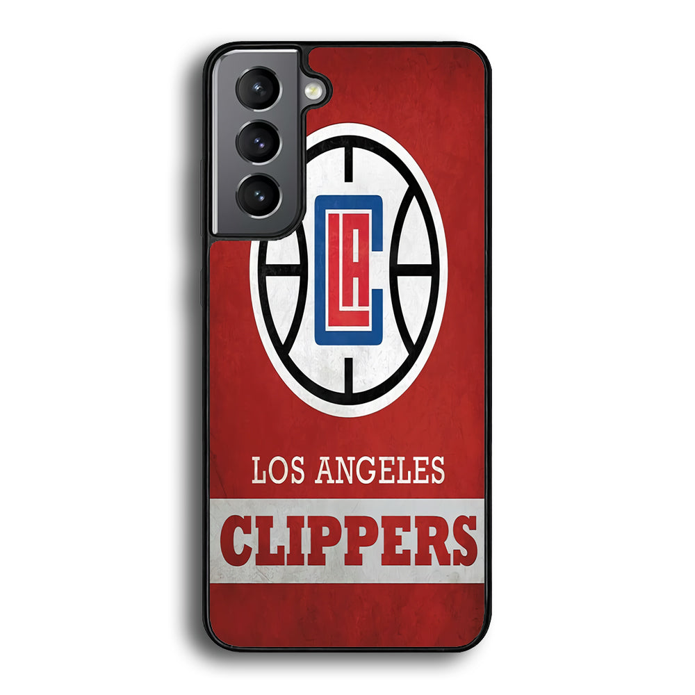 NBA Los Angeles Clippers Basketball 001 Samsung Galaxy S22 Plus Case-Phone Case-Rubber Black (2D Case)-Altracase