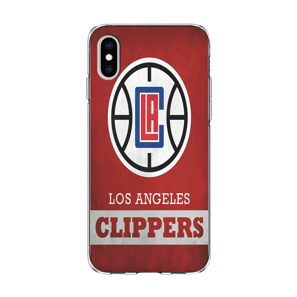 NBA Los Angeles Clippers Basketball 001 iPhone Xs Case-Phone Case-Clear Soft Case-Altracase