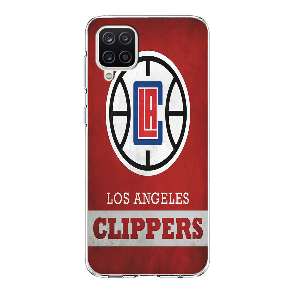 NBA Los Angeles Clippers Basketball 001 Samsung Galaxy A12 Case-Phone Case-Clear Soft Case-Altracase