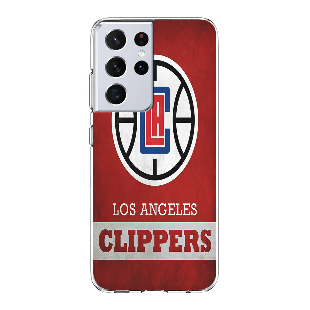 NBA Los Angeles Clippers Basketball 001 Samsung Galaxy S21 Ultra Case-Phone Case-Clear Soft Case-Altracase