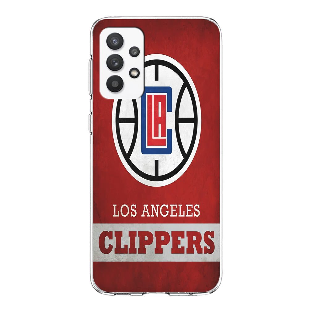 NBA Los Angeles Clippers Basketball 001 Samsung Galaxy A32 Case-Phone Case-Clear Soft Case-Altracase