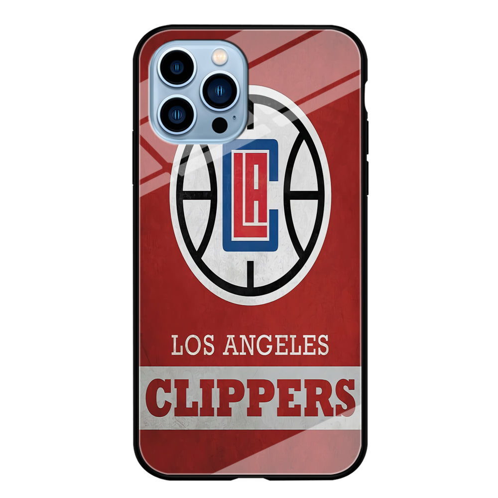 NBA Los Angeles Clippers Basketball 001 iPhone 15 Pro Max Case-Phone Case-Tempered Glass Case-Altracase