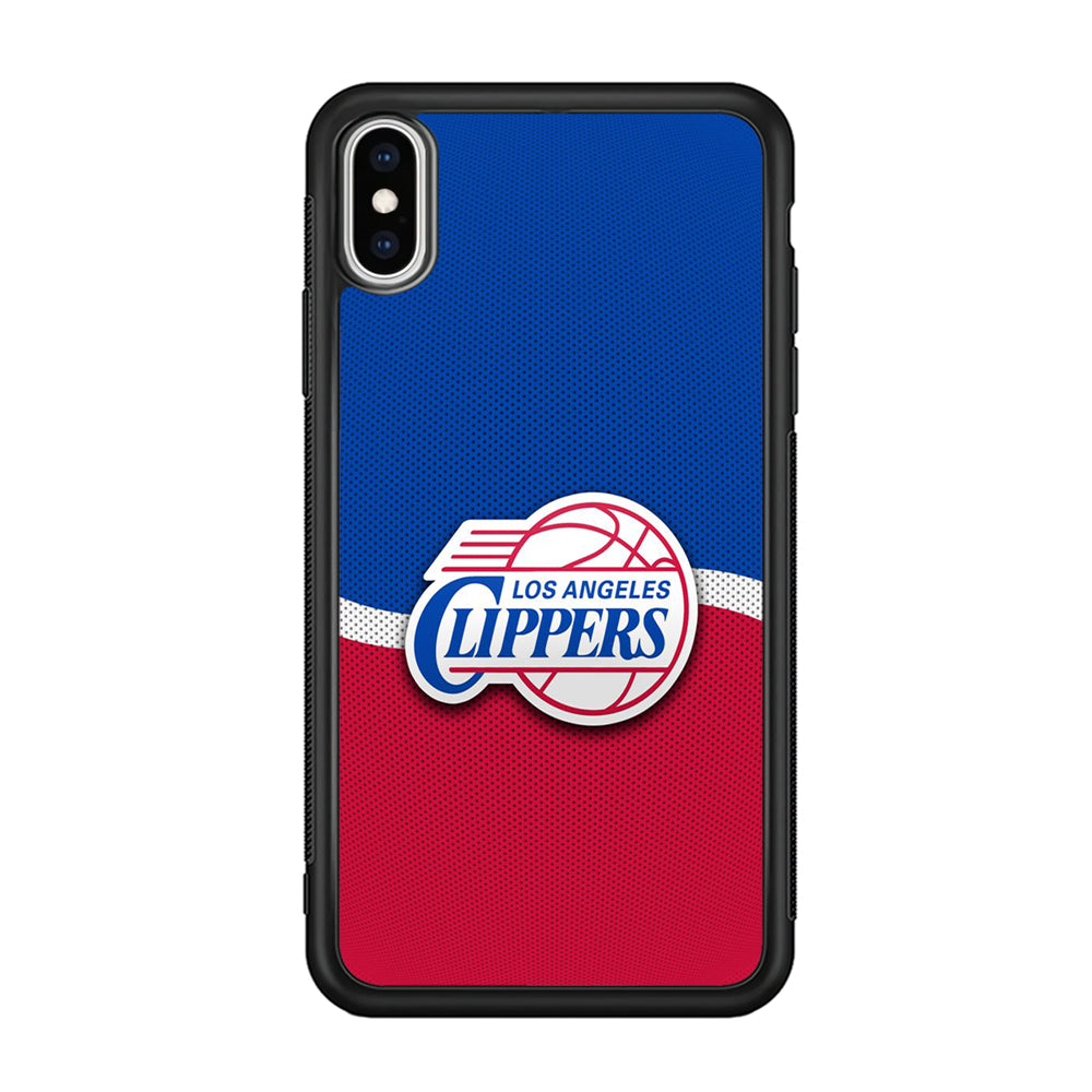 NBA Los Angeles Clippers Basketball 002 iPhone X Case-Phone Case-Rubber Black (2D Case)-Altracase