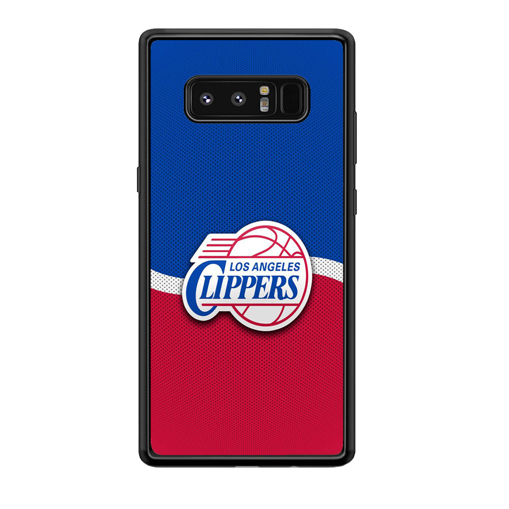 NBA Los Angeles Clippers Basketball 002 Samsung Galaxy Note 8 Case-Phone Case-Rubber Black (2D Case)-Altracase