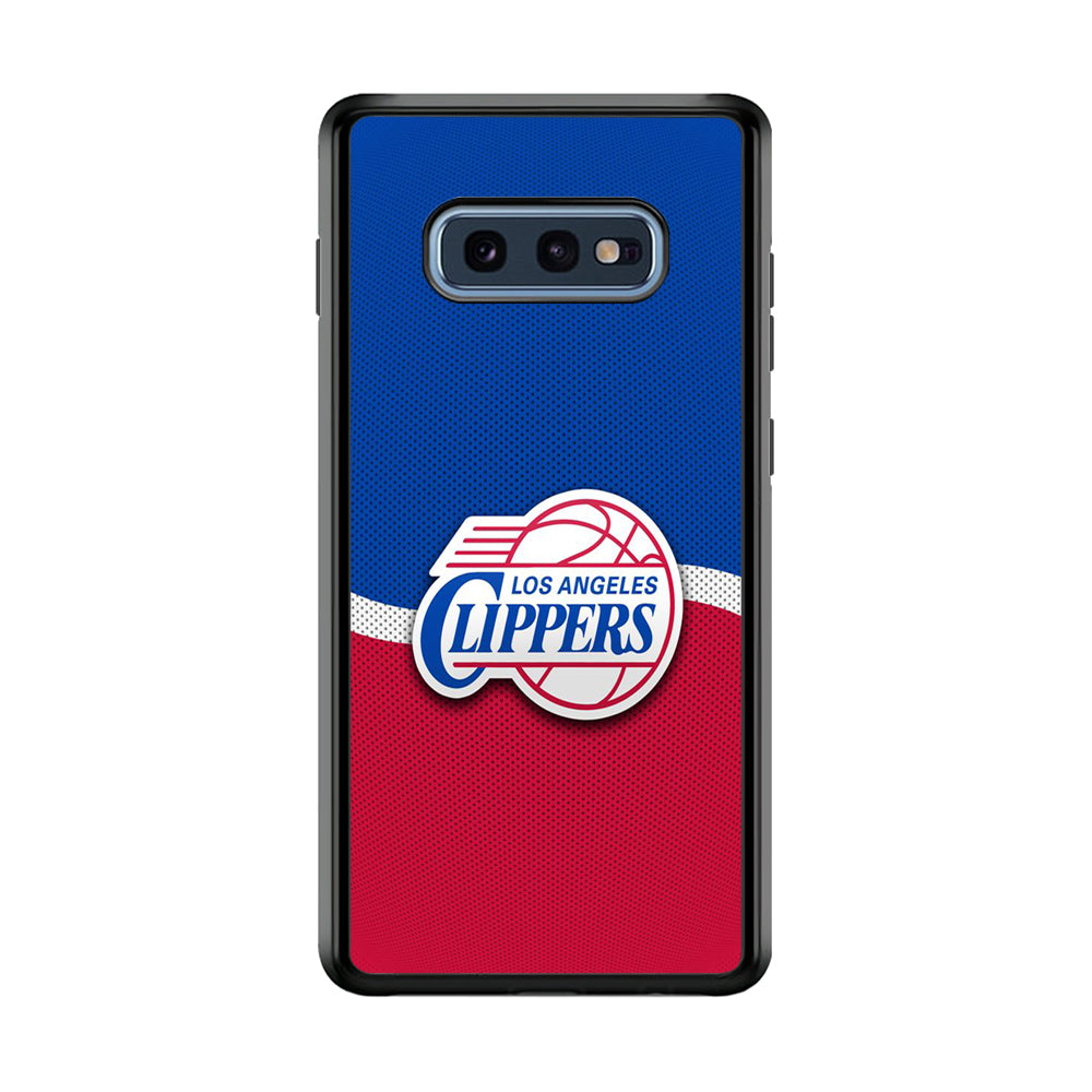 NBA Los Angeles Clippers Basketball 002 Samsung Galaxy S10E Case-Phone Case-Rubber Black (2D Case)-Altracase