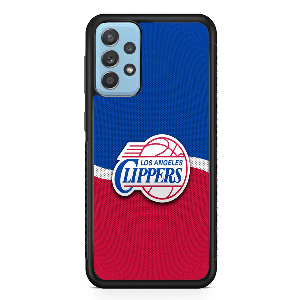 NBA Los Angeles Clippers Basketball 002 Samsung Galaxy A72 Case-Phone Case-Rubber Black (2D Case)-Altracase