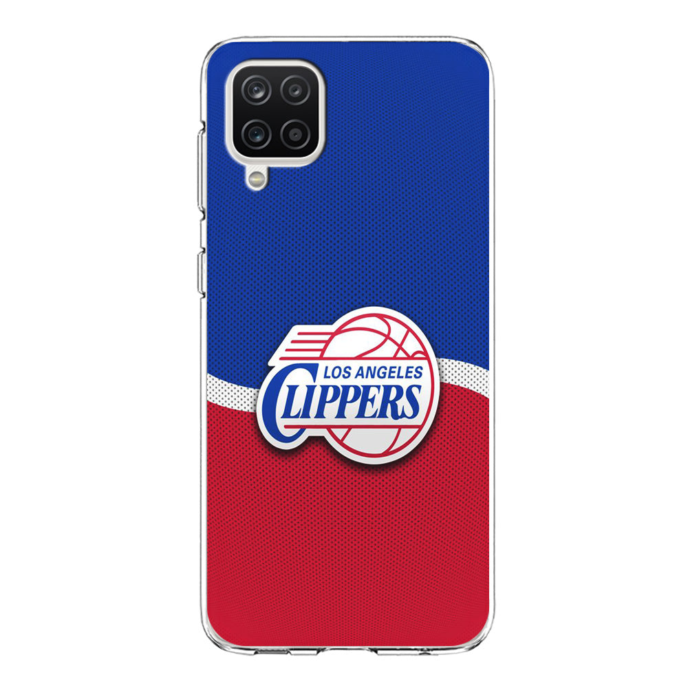 NBA Los Angeles Clippers Basketball 002 Samsung Galaxy A12 Case-Phone Case-Clear Soft Case-Altracase