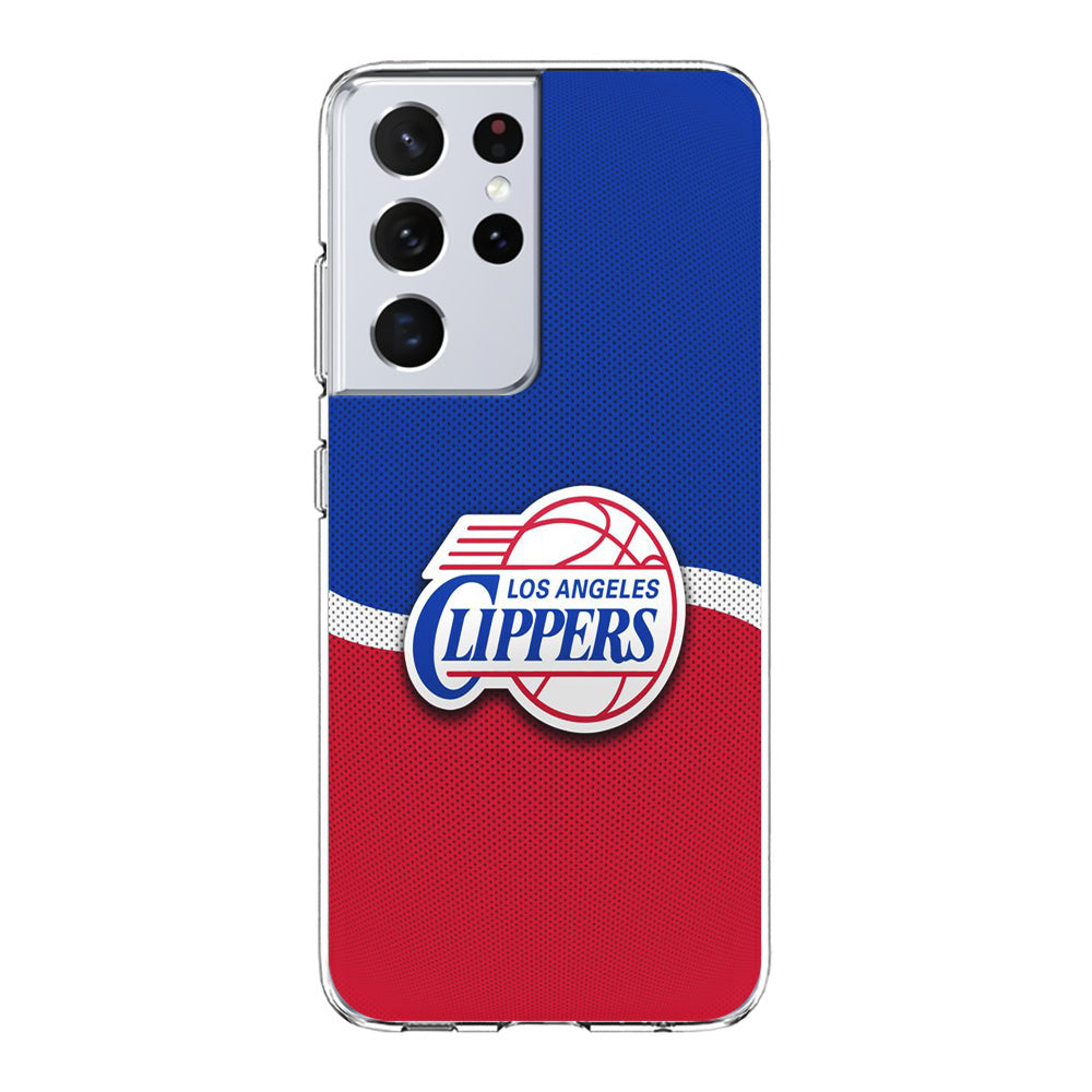 NBA Los Angeles Clippers Basketball 002 Samsung Galaxy S21 Ultra Case-Phone Case-Clear Soft Case-Altracase