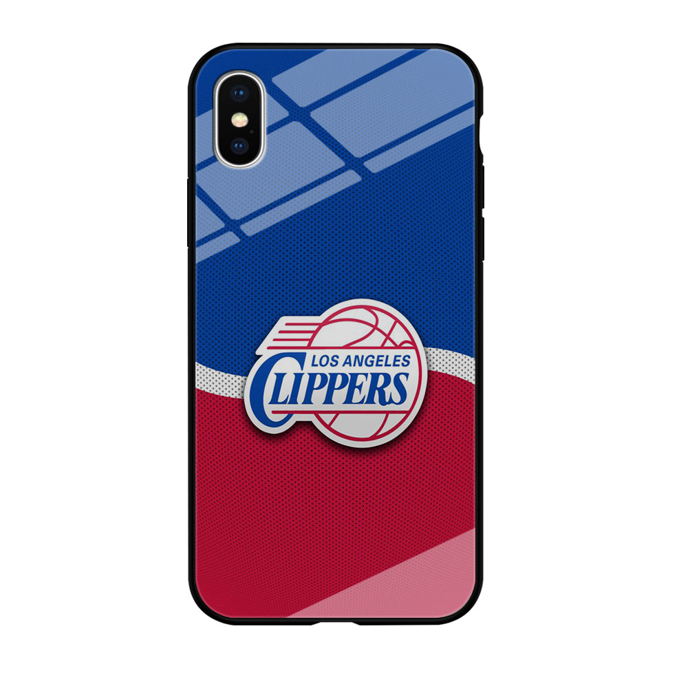 NBA Los Angeles Clippers Basketball 002 iPhone Xs Case-Phone Case-Tempered Glass Case-Altracase