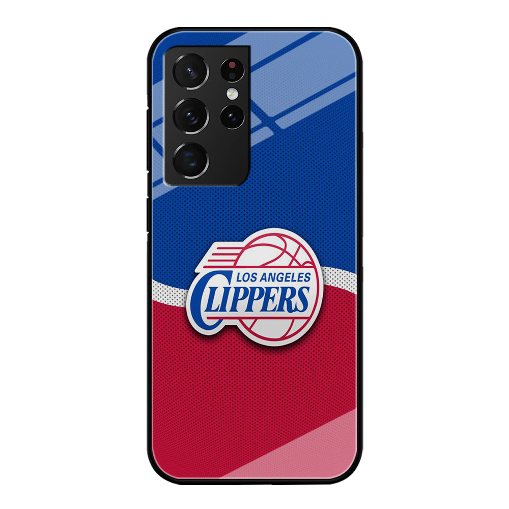 NBA Los Angeles Clippers Basketball 002 Samsung Galaxy S24 Ultra Case-Phone Case-Tempered Glass Case-Altracase