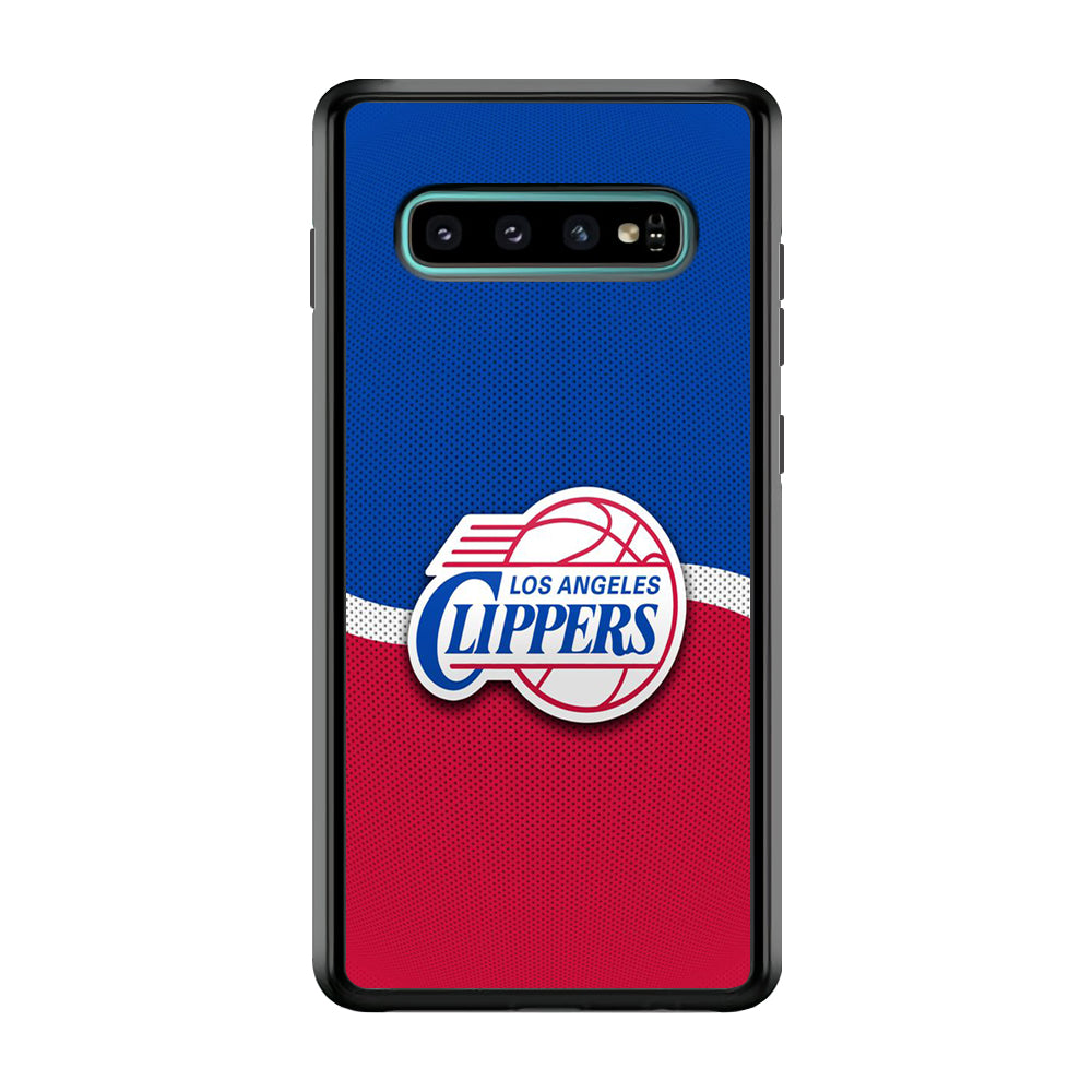 NBA Los Angeles Clippers Basketball 002 Samsung Galaxy S10 Plus Case-Phone Case-Rubber Black (2D Case)-Altracase