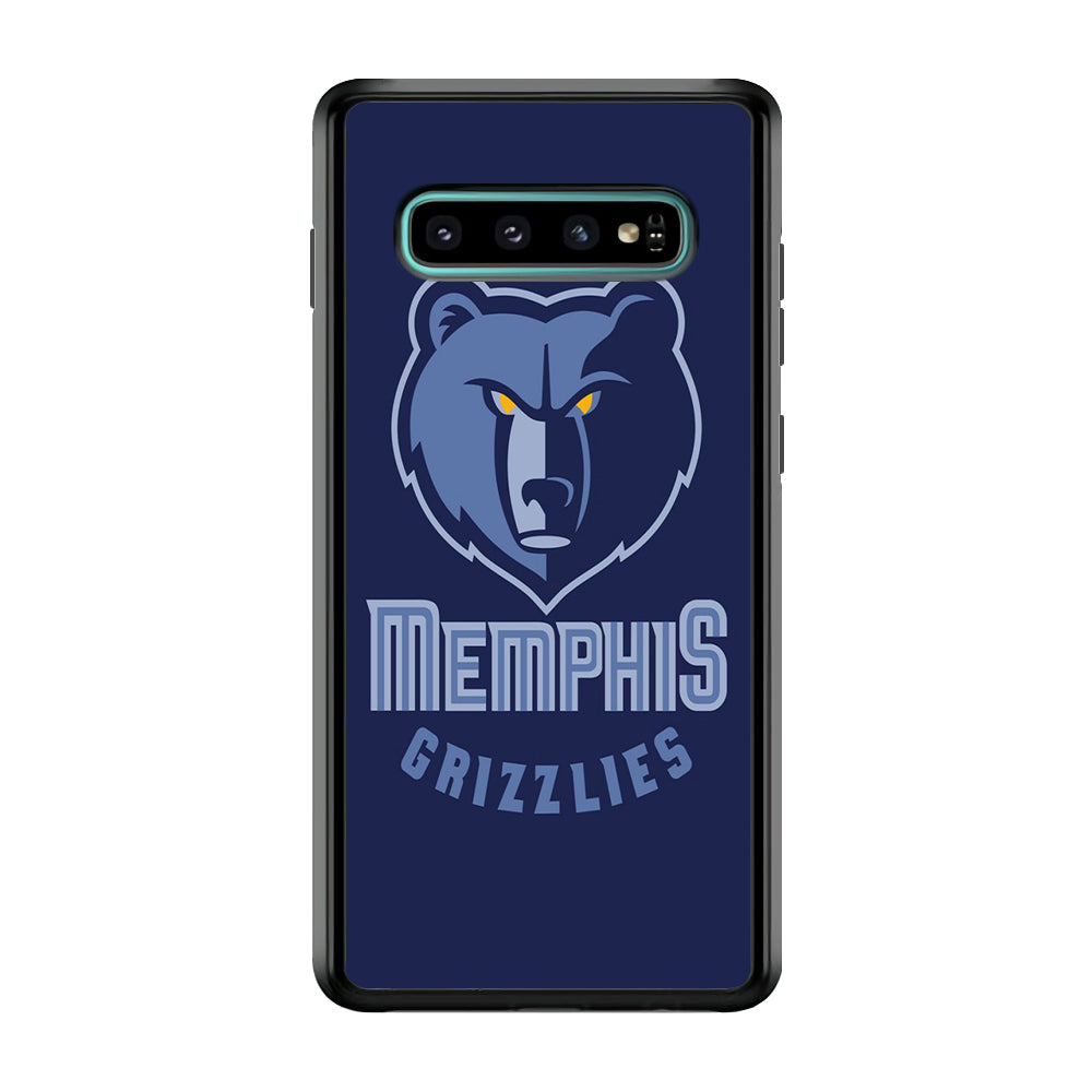 NBA Memphis Grizzlies Basketball 001 Samsung Galaxy S10 Case-Phone Case-Rubber Black (2D Case)-Altracase