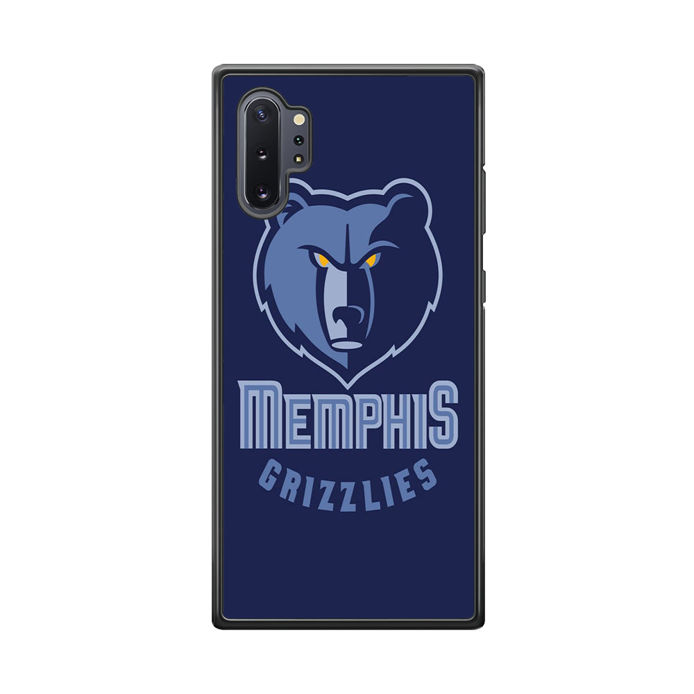 NBA Memphis Grizzlies Basketball 001 Samsung Galaxy Note 10 Plus Case-Phone Case-Rubber Black (2D Case)-Altracase