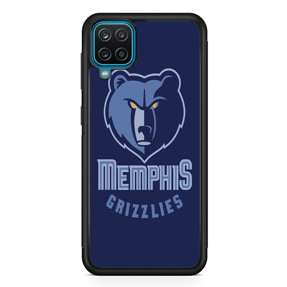 NBA Memphis Grizzlies Basketball 001 Samsung Galaxy A12 Case-Phone Case-Rubber Black (2D Case)-Altracase