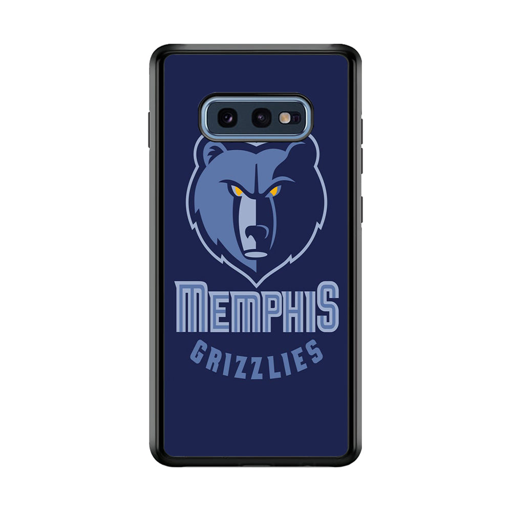 NBA Memphis Grizzlies Basketball 001 Samsung Galaxy S10E Case-Phone Case-Rubber Black (2D Case)-Altracase
