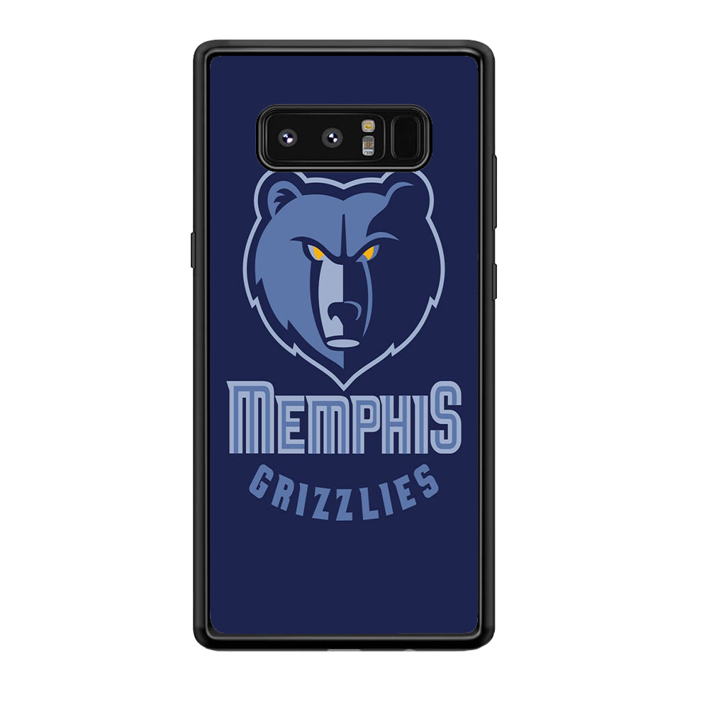 NBA Memphis Grizzlies Basketball 001 Samsung Galaxy Note 8 Case-Phone Case-Rubber Black (2D Case)-Altracase