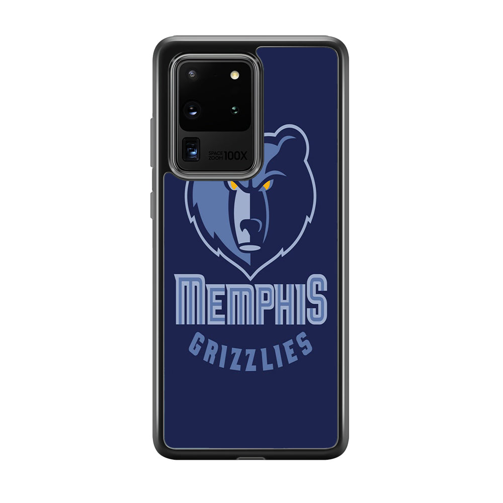 NBA Memphis Grizzlies Basketball 001 Samsung Galaxy S20 Ultra Case-Phone Case-Rubber Black (2D Case)-Altracase