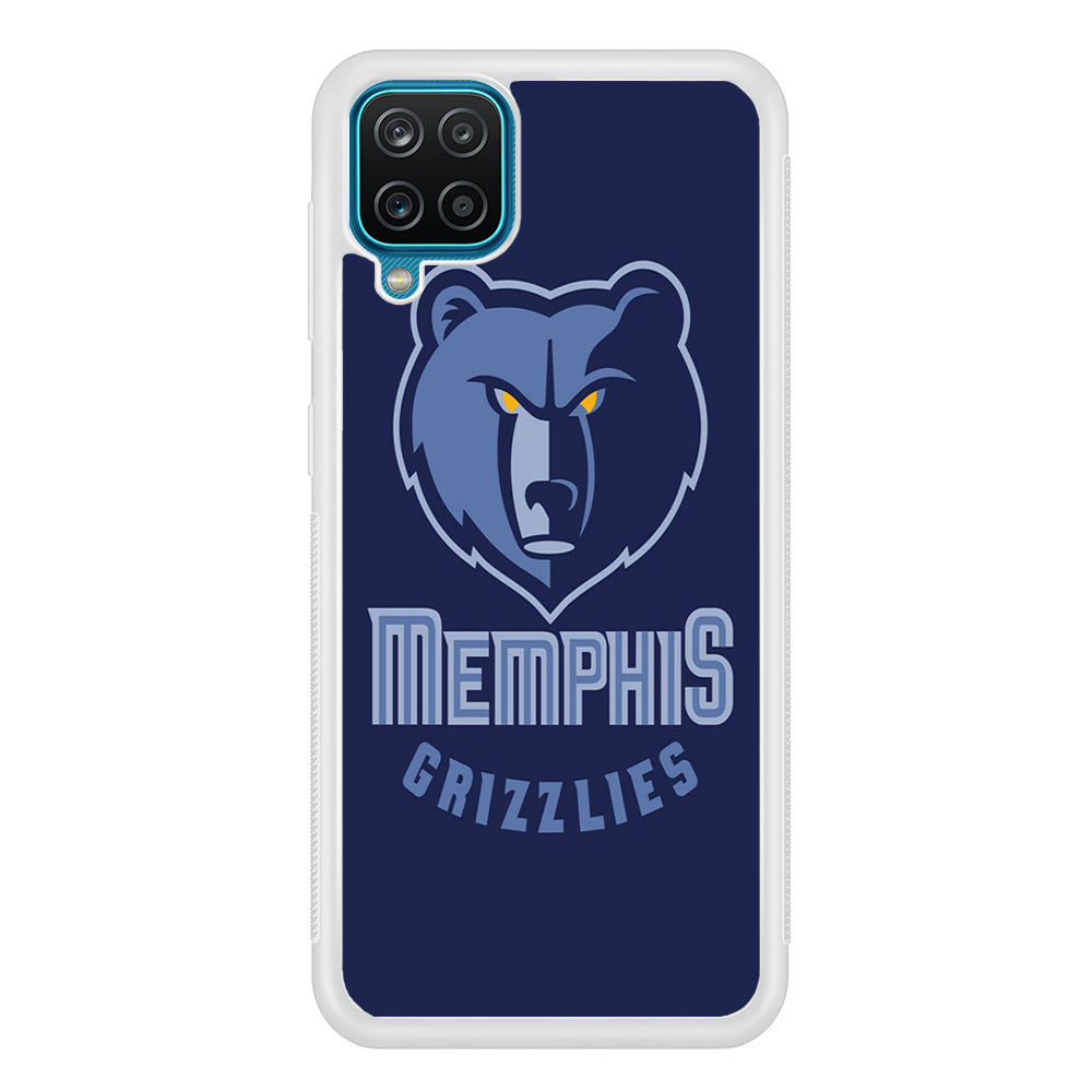 NBA Memphis Grizzlies Basketball 001 Samsung Galaxy A12 Case-Phone Case-Rubber White (2D Case)-Altracase