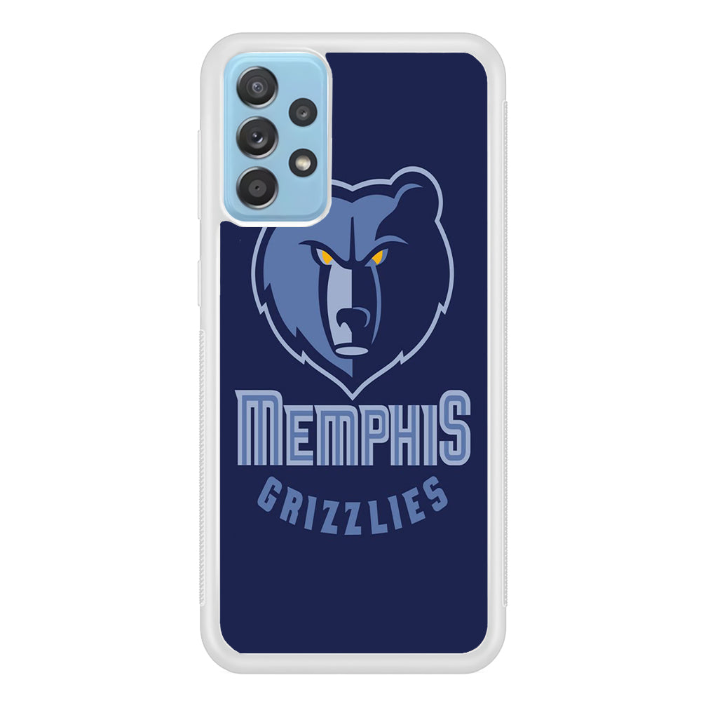 NBA Memphis Grizzlies Basketball 001 Samsung Galaxy A72 Case-Phone Case-Rubber White (2D Case)-Altracase