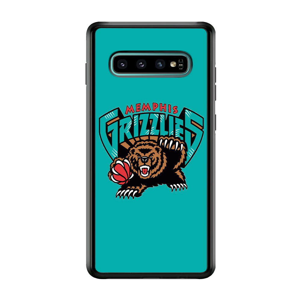 NBA Memphis Grizzlies Basketball 002 Samsung Galaxy S10 Case-Phone Case-Rubber Black (2D Case)-Altracase