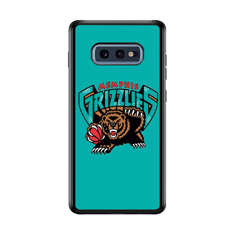 NBA Memphis Grizzlies Basketball 002 Samsung Galaxy S10E Case-Phone Case-Rubber Black (2D Case)-Altracase