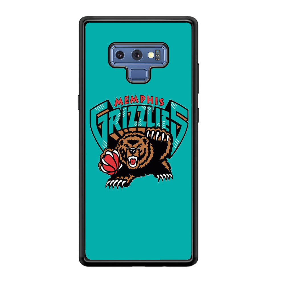 NBA Memphis Grizzlies Basketball 002 Samsung Galaxy Note 9 Case-Phone Case-Rubber Black (2D Case)-Altracase