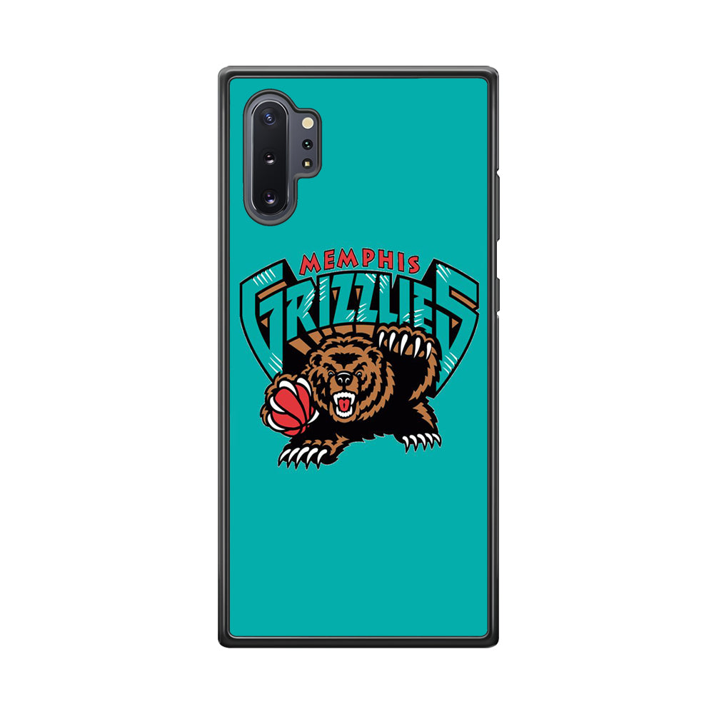 NBA Memphis Grizzlies Basketball 002 Samsung Galaxy Note 10 Plus Case-Phone Case-Rubber Black (2D Case)-Altracase