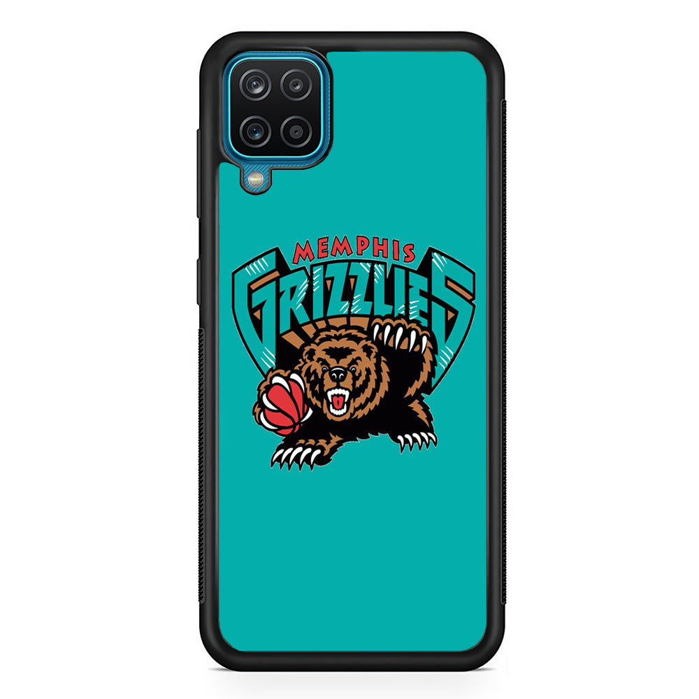 NBA Memphis Grizzlies Basketball 002 Samsung Galaxy A12 Case-Phone Case-Rubber Black (2D Case)-Altracase