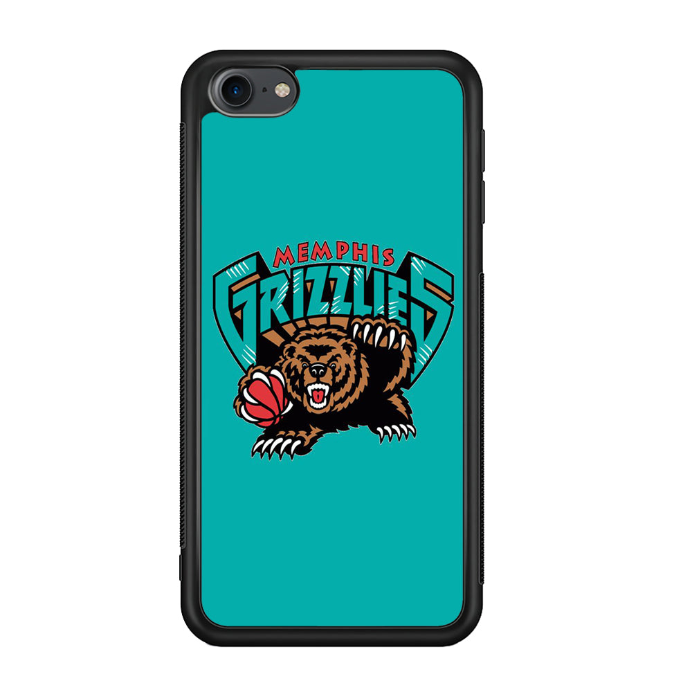 NBA Memphis Grizzlies Basketball 002 iPod Touch 6 Case-Phone Case-Rubber White (2D Case)-Altracase