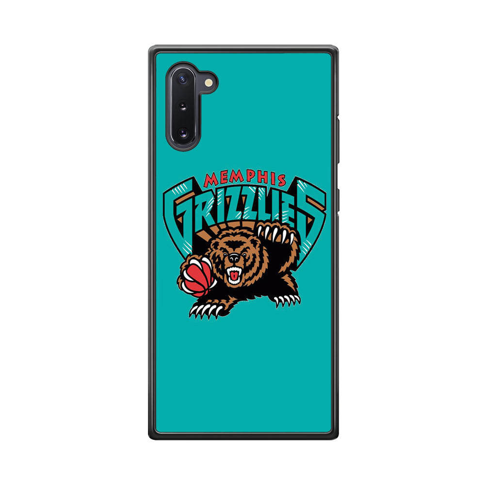 NBA Memphis Grizzlies Basketball 002 Samsung Galaxy Note 10 Case-Phone Case-Rubber Black (2D Case)-Altracase