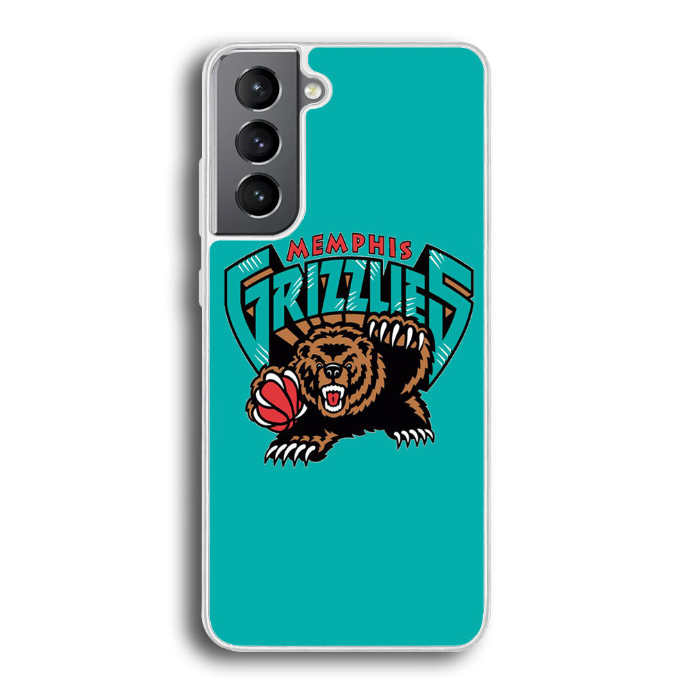 NBA Memphis Grizzlies Basketball 002 Samsung Galaxy S23 Case-Phone Case-Rubber White (2D Case)-Altracase