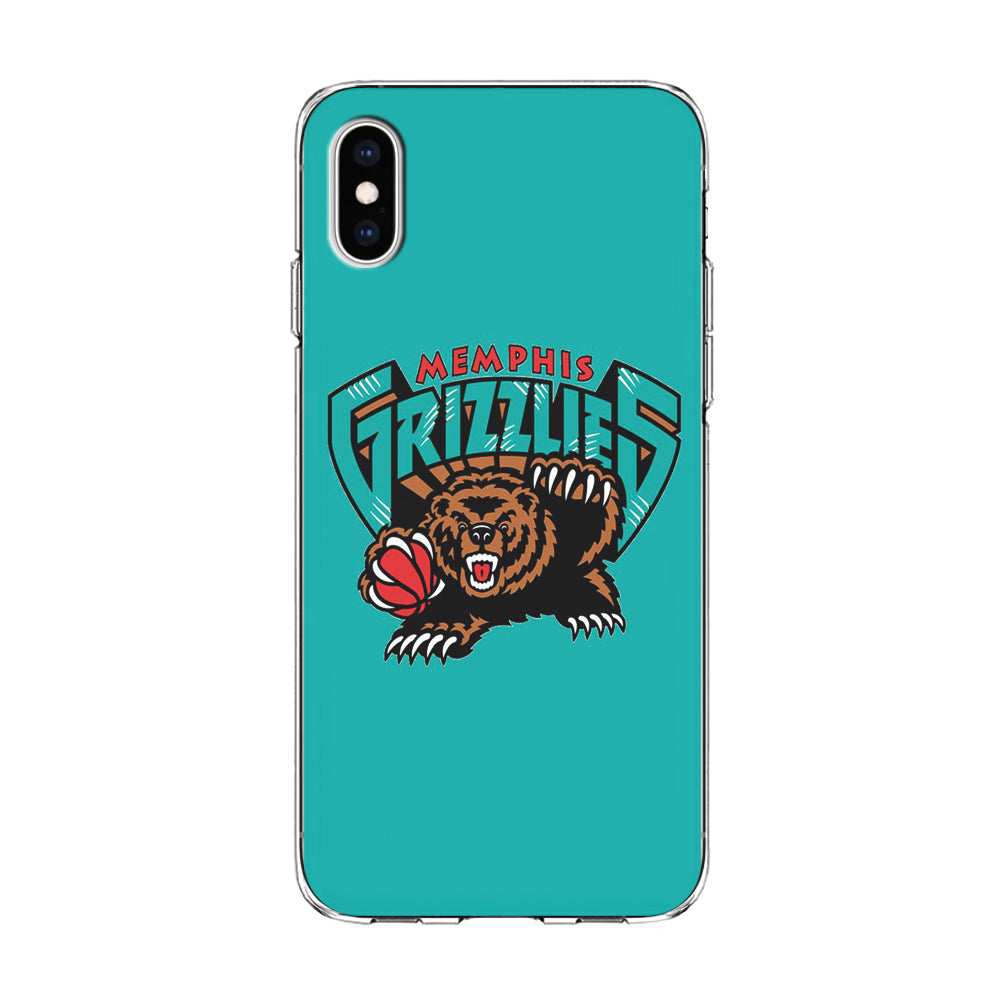 NBA Memphis Grizzlies Basketball 002 iPhone Xs Case-Phone Case-Clear Soft Case-Altracase