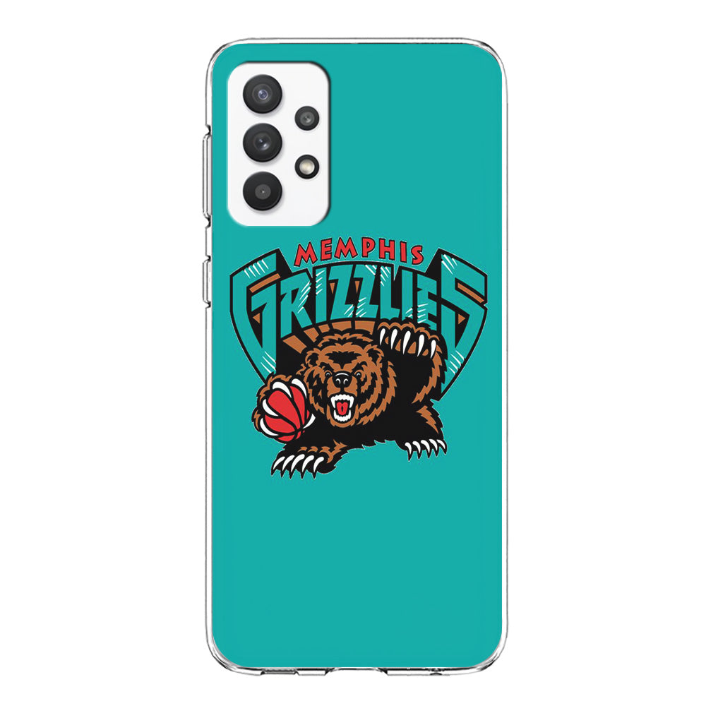 NBA Memphis Grizzlies Basketball 002 Samsung Galaxy A32 Case-Phone Case-Clear Soft Case-Altracase
