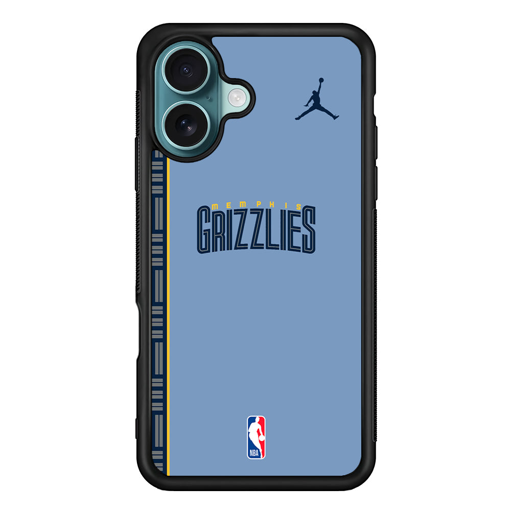 NBA Memphis Grizzlies Blue Jordan iPhone 16 Case - Altracase