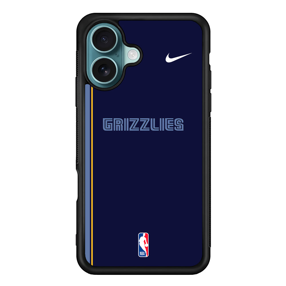 NBA Memphis Grizzlies Navy Nike iPhone 16 Case - Altracase