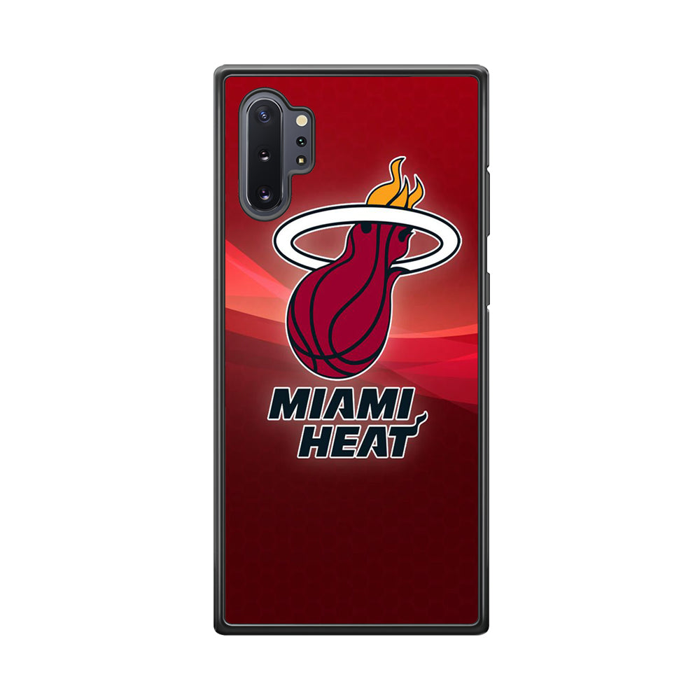 NBA Miami Heat Basketball 001 Samsung Galaxy Note 10 Plus Case-Phone Case-Rubber Black (2D Case)-Altracase