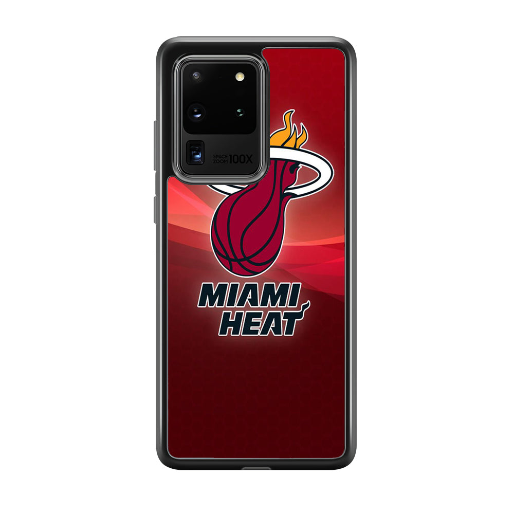 NBA Miami Heat Basketball 001 Samsung Galaxy S20 Ultra Case-Phone Case-Tempered Glass Case-Altracase