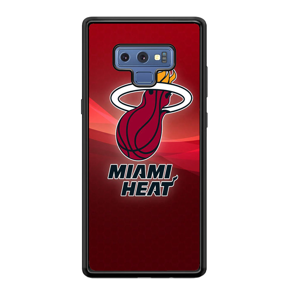 NBA Miami Heat Basketball 001 Samsung Galaxy Note 9 Case-Phone Case-Rubber Black (2D Case)-Altracase